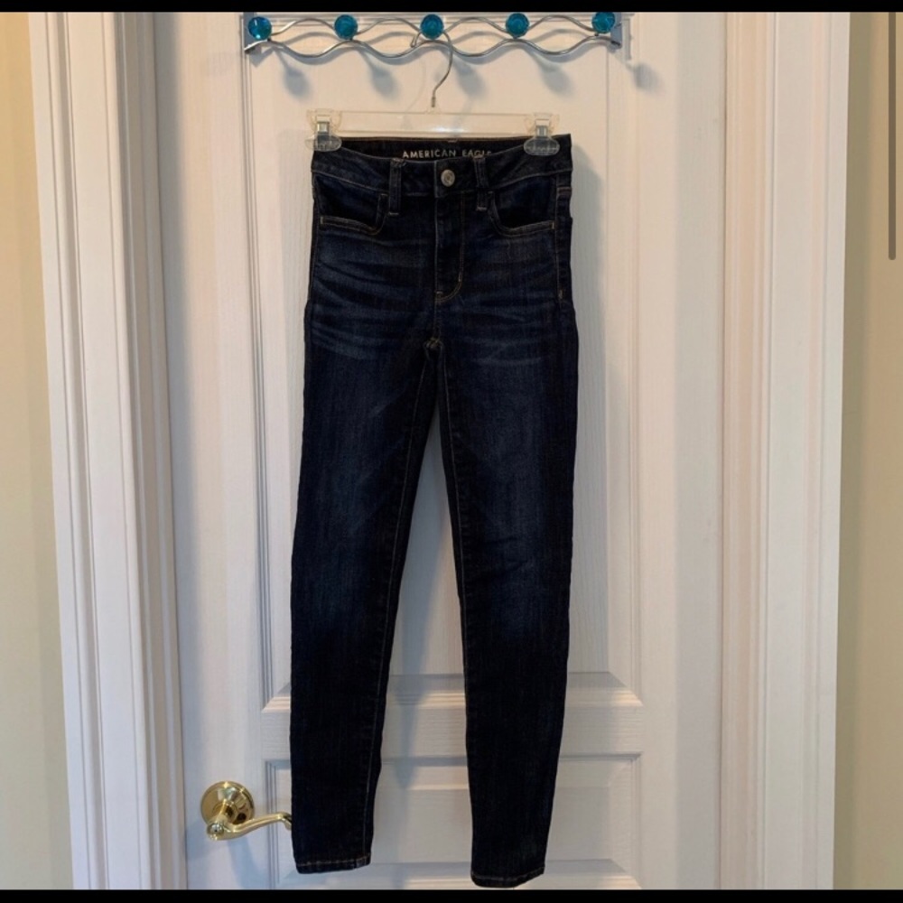 American eagle next level stretch jeans high rise